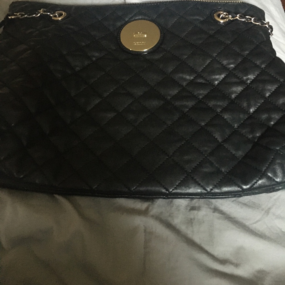 DKNY Black Quilted Purse